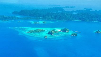 Helicopter ride Palau